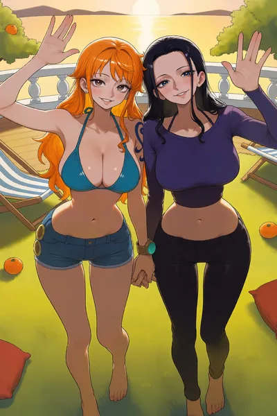 Nami (one piece) — artwork by waifuempire