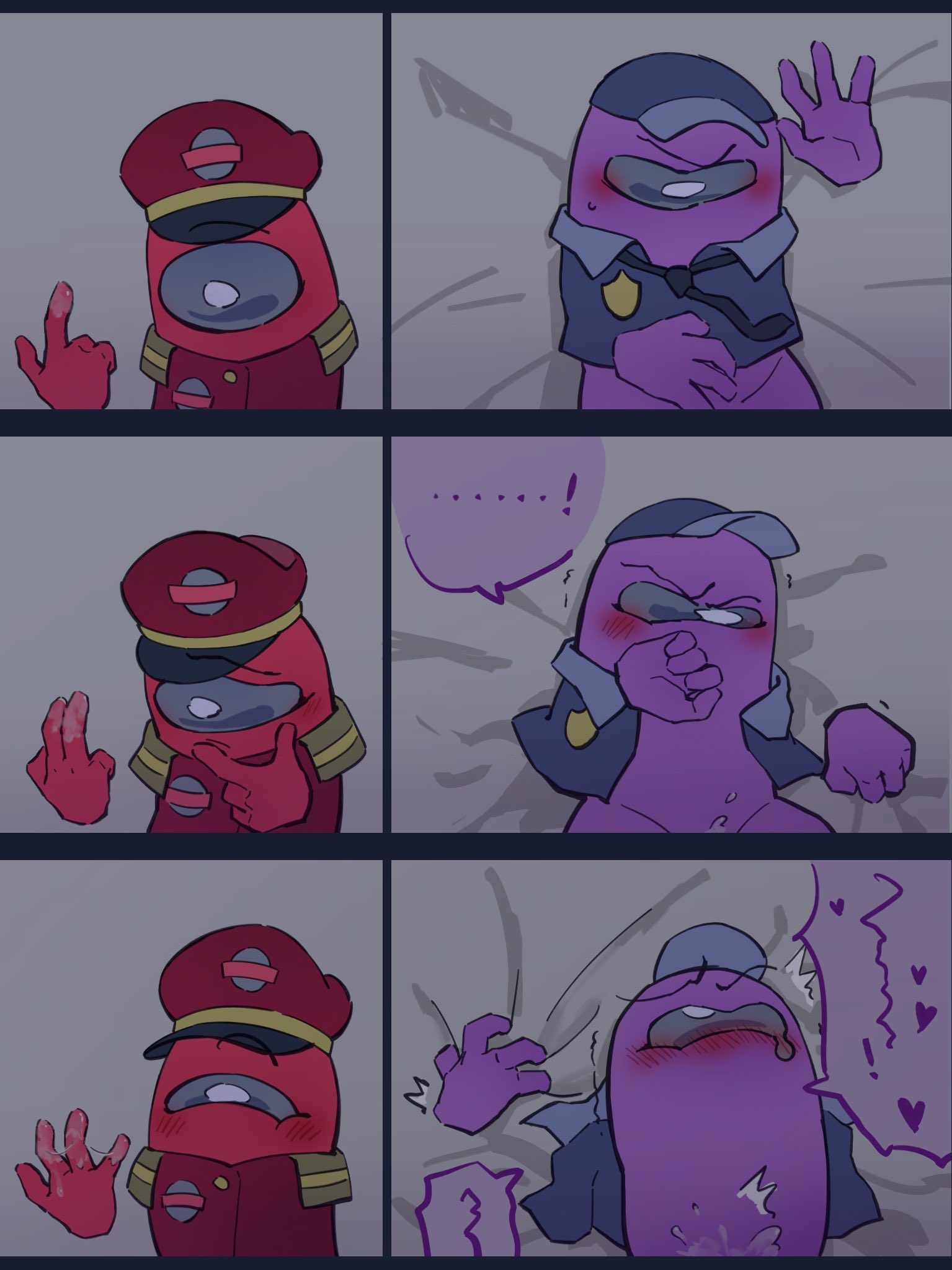 Purple (among us) — artwork by Ncrujchnn