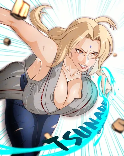 Tsunade (naruto) — artwork by HideriDom
