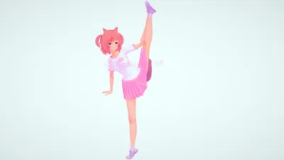Natsuki (doki doki literature club) — artwork by madisson 69