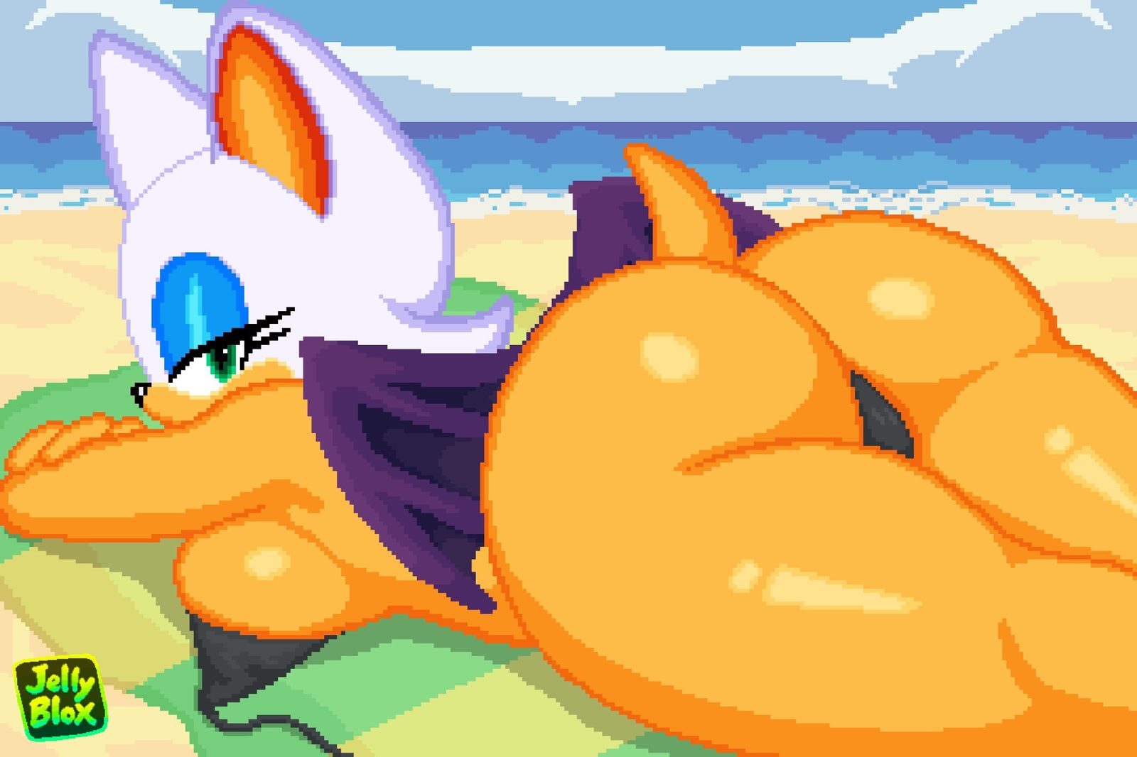 Rouge the bat — artwork by jelly blox