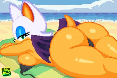 Rouge the bat — artwork by jelly blox