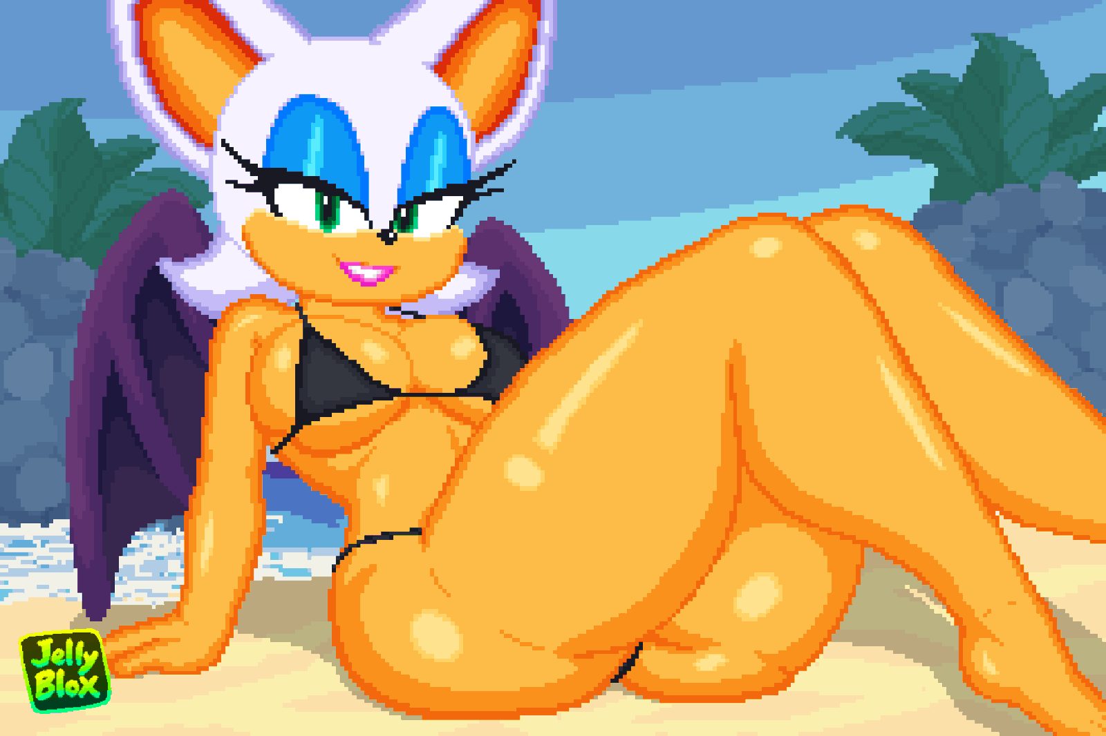 Rouge the bat — artwork by jelly blox