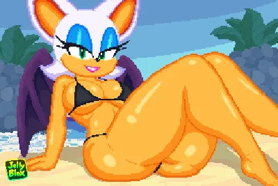 Rouge the bat — artwork by jelly blox