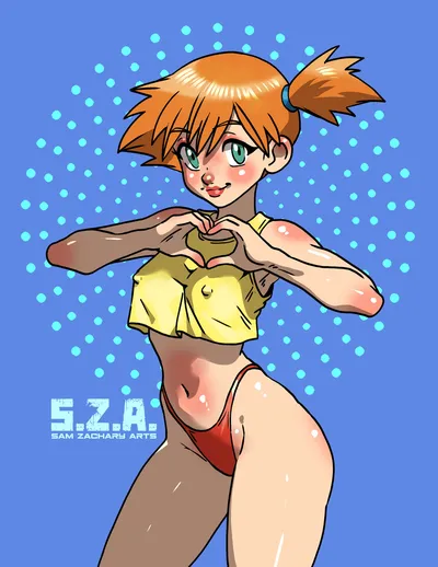 Misty (pokemon) — artwork by samzacharyarts