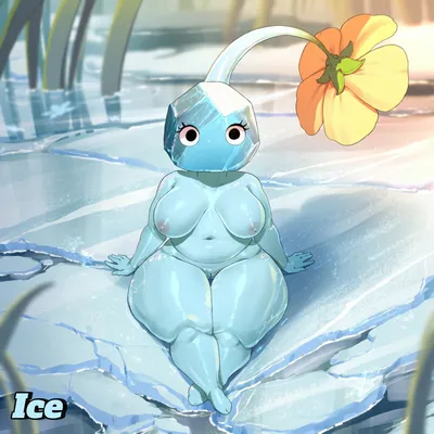 Ice pikmin — artwork by badendbat (artist)