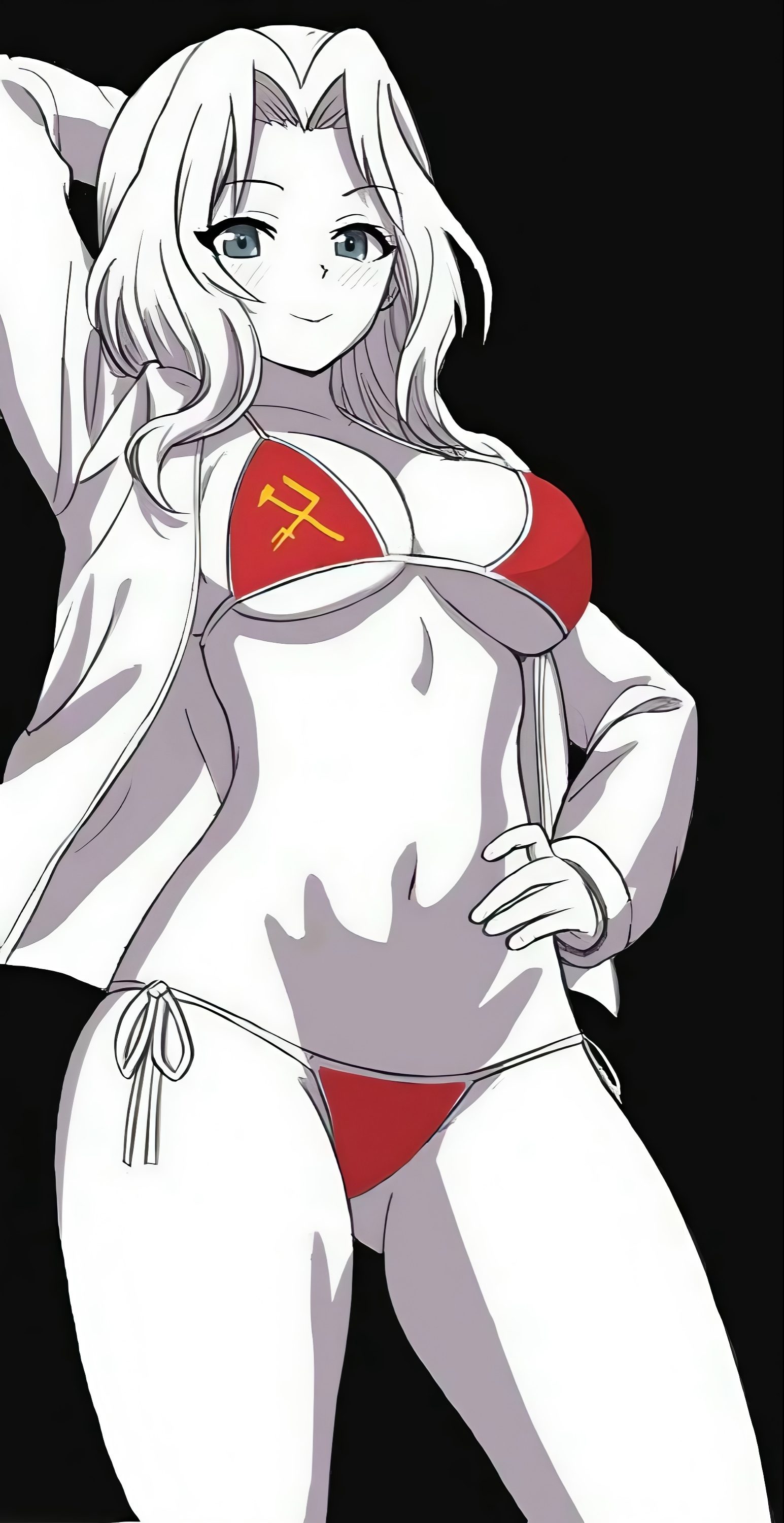 Kay (girls und panzer) — artwork by _RT_