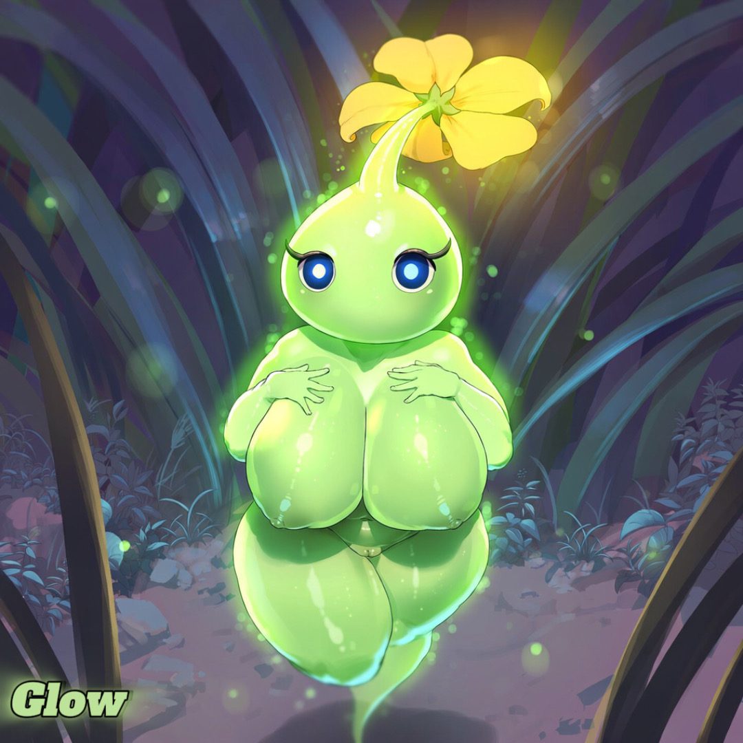 Glow pikmin — artwork by badendbat (artist)