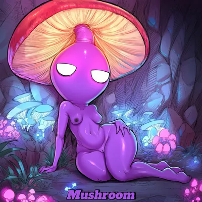 Mushroom pikmin — artwork by badendbat (artist)