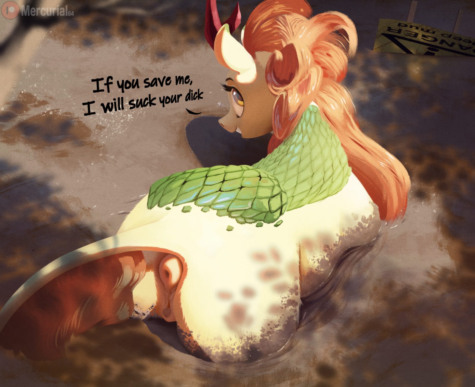Autumn blaze (mlp) — artwork by mercurial64