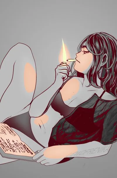 Oc — artwork by lewdfrenika
