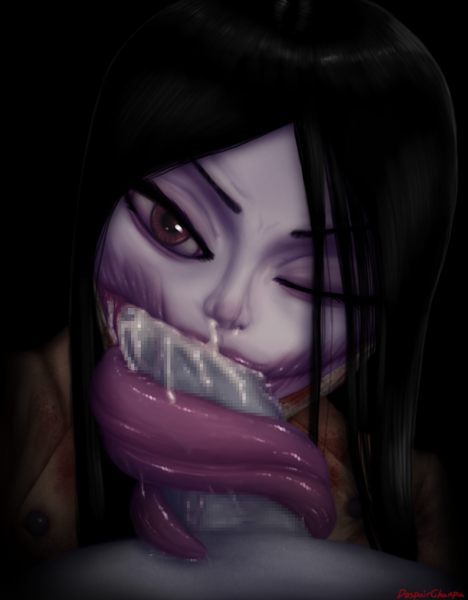 Kuchisake-onna — artwork by redoofdrdespair