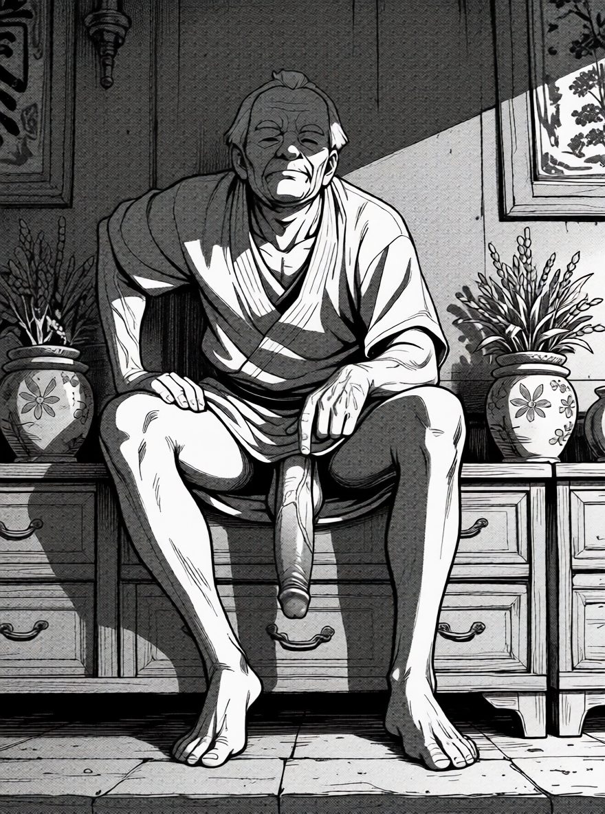 1boy, big penis — artwork by huge_bat