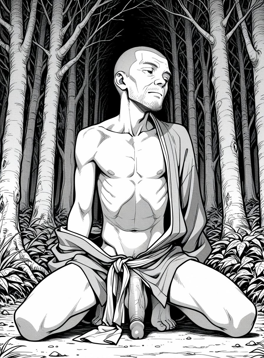 1boy, big penis — artwork by huge_bat