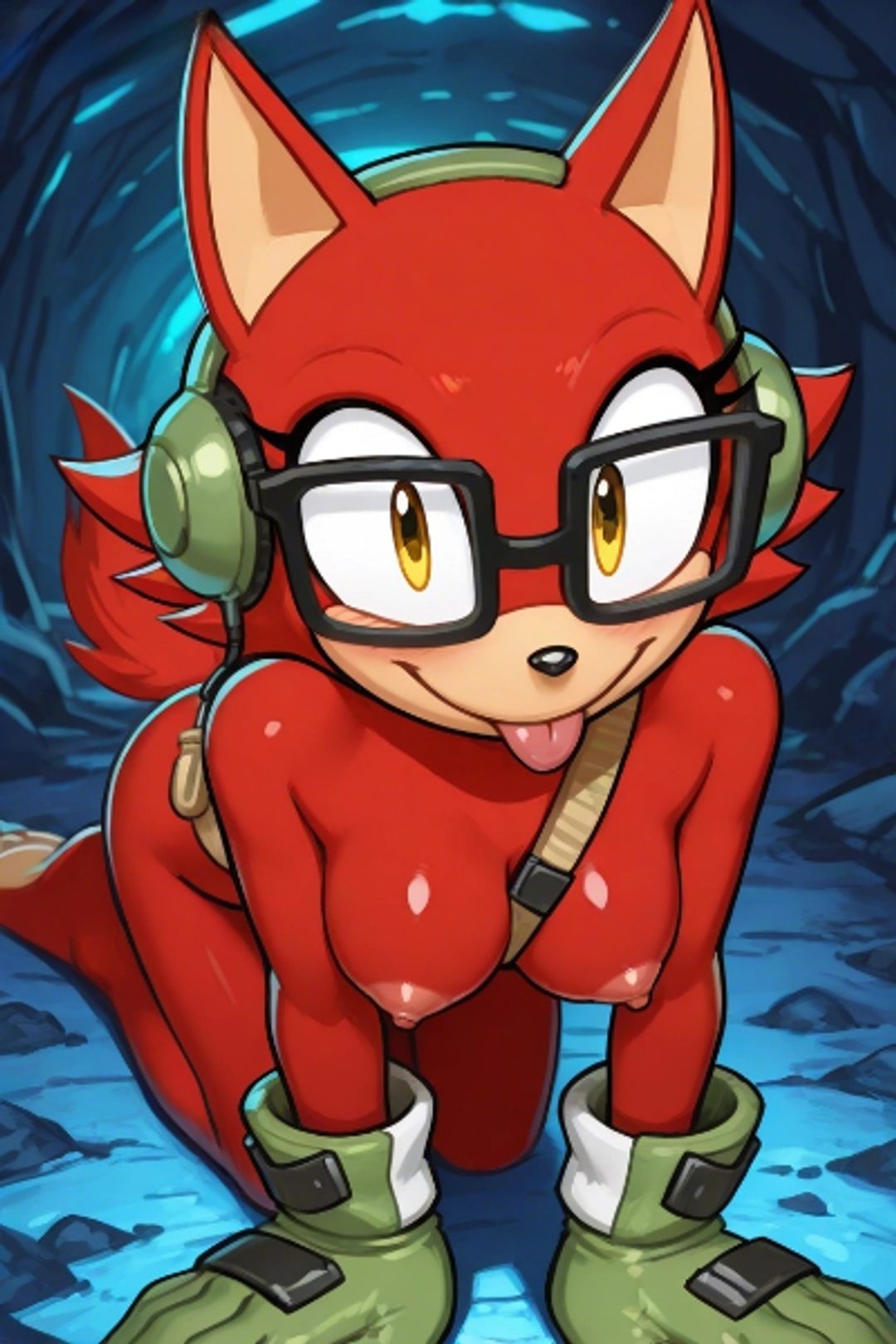 Gadget the wolf — artwork by SonicAI18