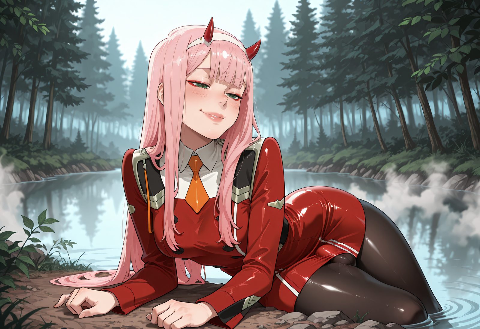 Zero two (darling in the franxx) — artwork by futarush