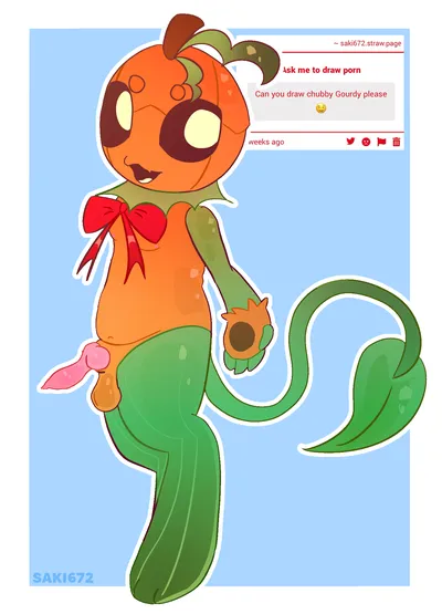 Gourdy (dandy's world) — artwork by saki672
