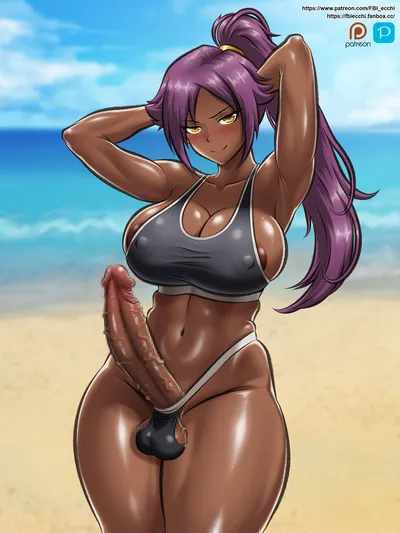 Shihouin yoruichi — artwork by fbi ecchi