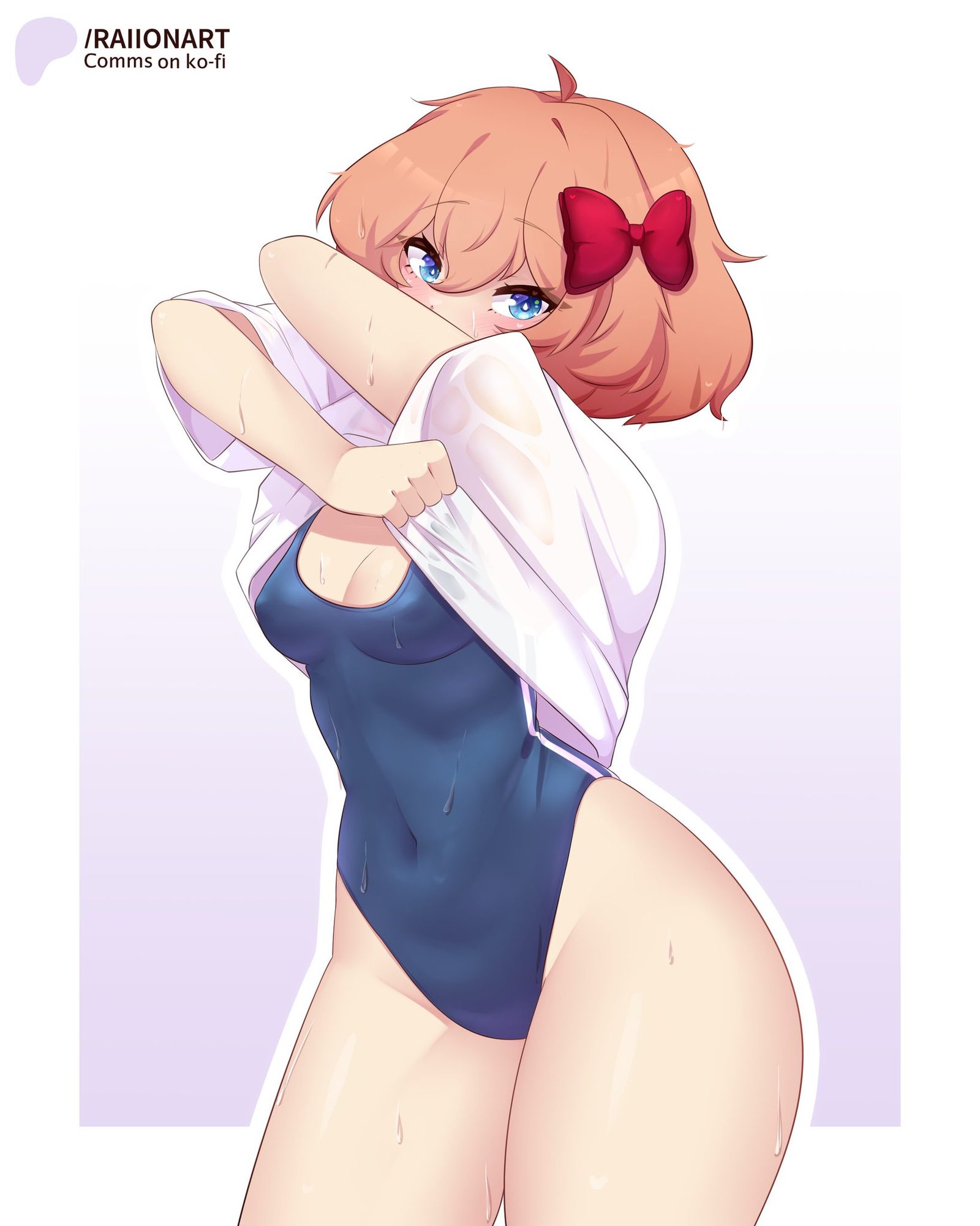 Sayori (doki doki literature club) — artwork by raionart