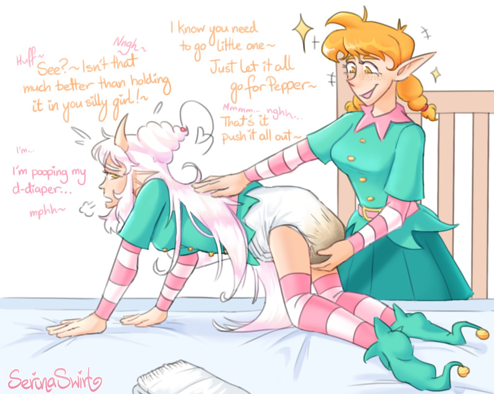 Christmas elf — artwork by serinaswirl (artist)
