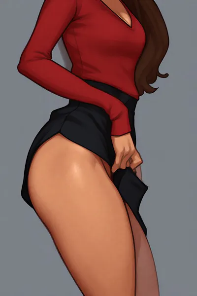 1girl, ass — artwork by Basic27