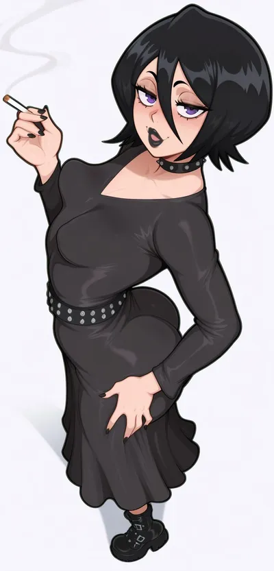 Rukia kuchiki — artwork by waifudiffus1on