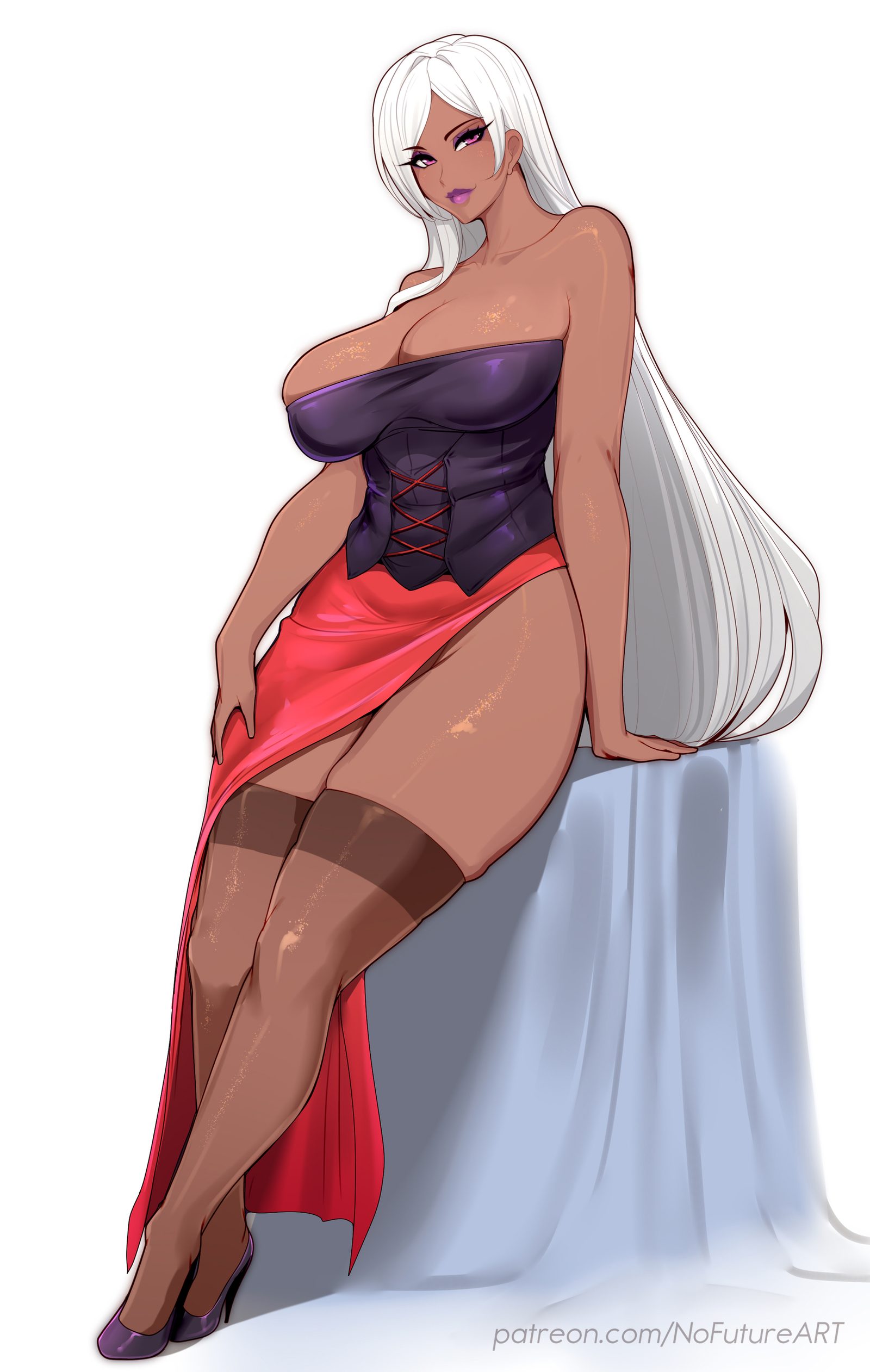 1girls, big breasts — artwork by nofuture