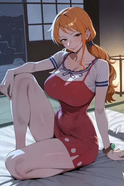 Nami (one piece) — artwork by ecchigallery