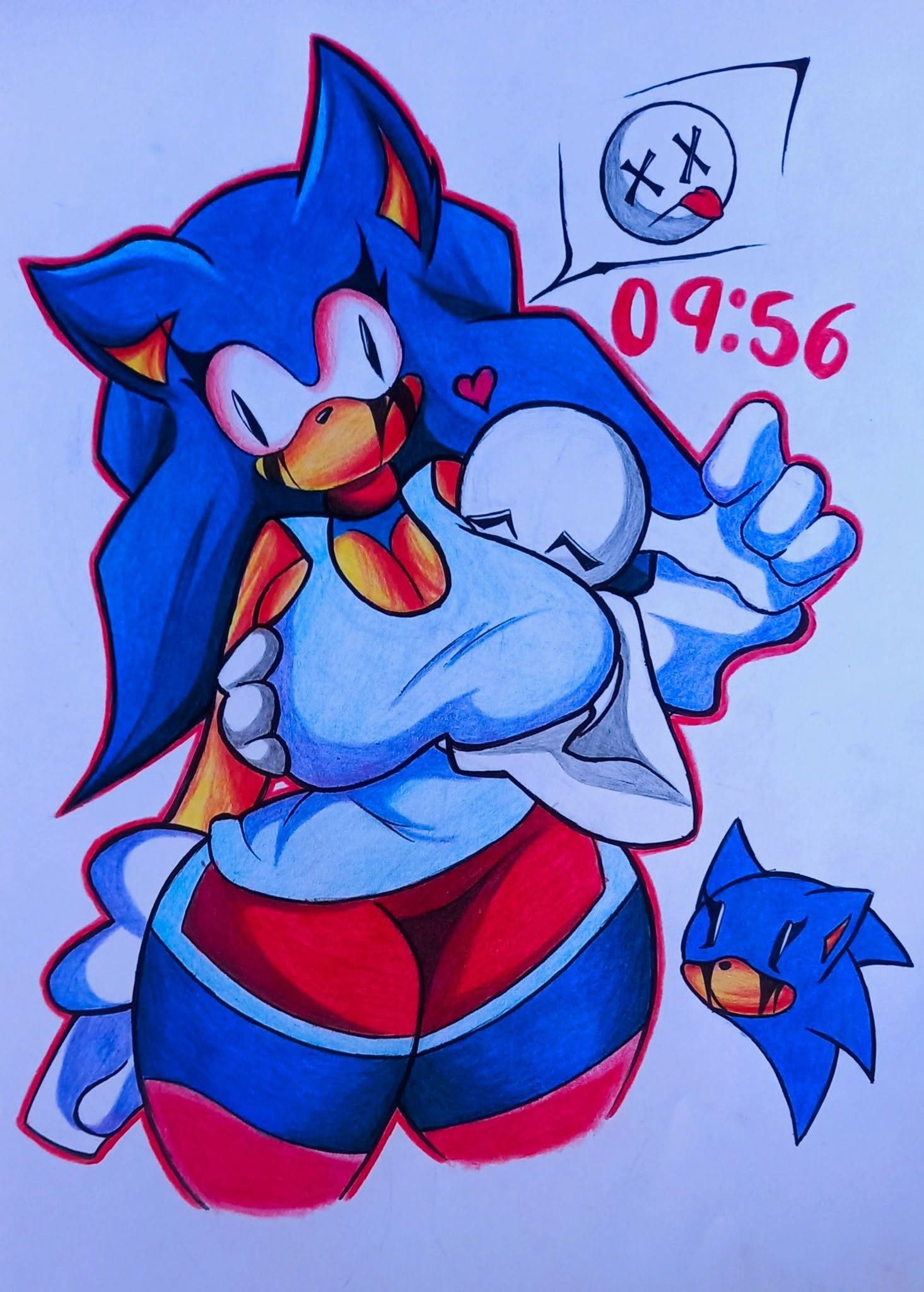 Sonic the hedgehog — artwork by RobotPlay