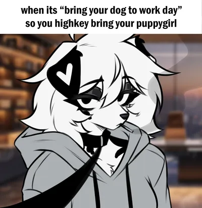 Anthro, domestic dog — artwork by lapalilpup