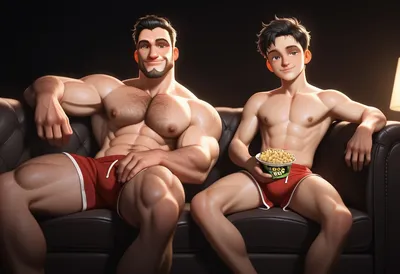 Brothers, gay — artwork by iHonolulu