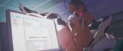 Bunny hero works part-time — artwork by bunify