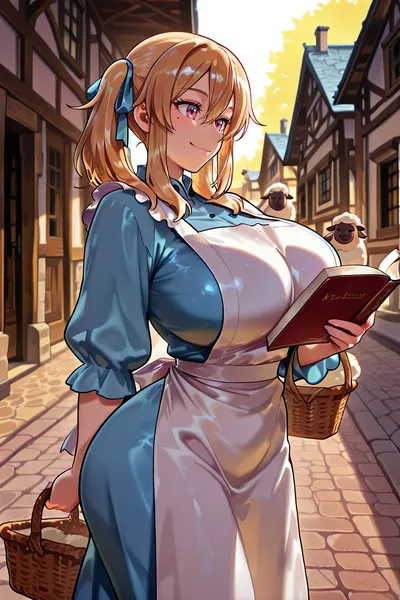 1girl, animal ears - artwork by Zylari