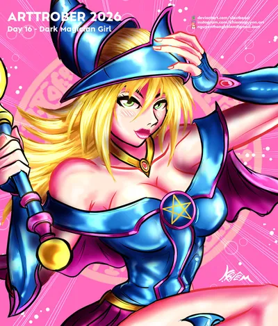 Dark magician girl — artwork by slastbeast