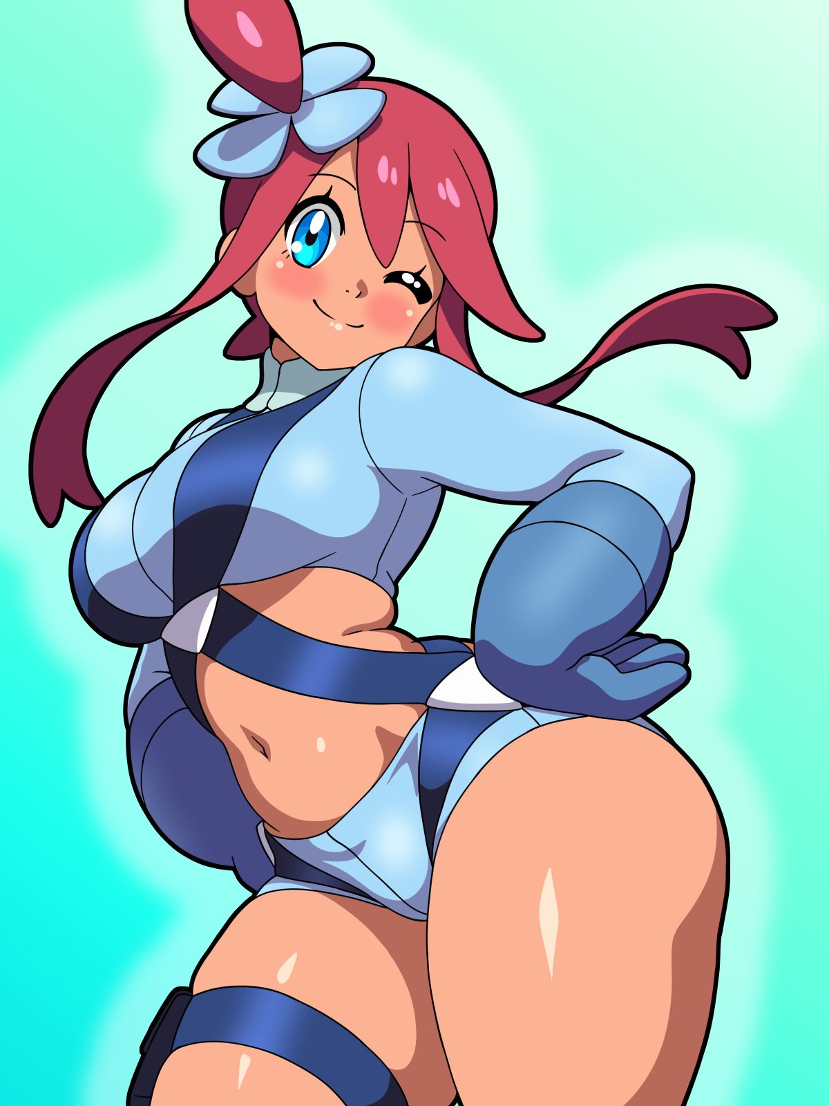 Skyla (pokemon) — artwork by inaba (tensai21)