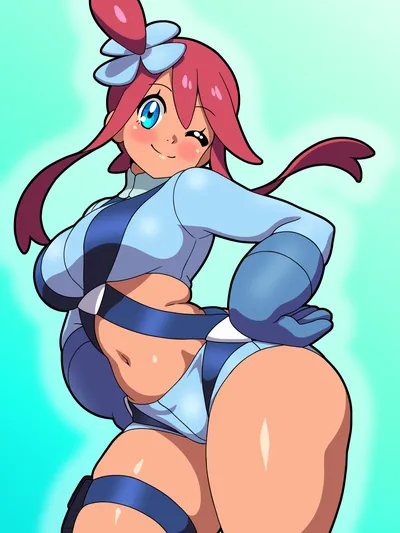 Skyla (pokemon) — artwork by inaba (tensai21)