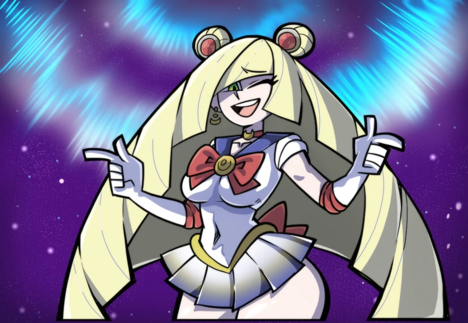 Lusamine (pokemon) — artwork by networdnn