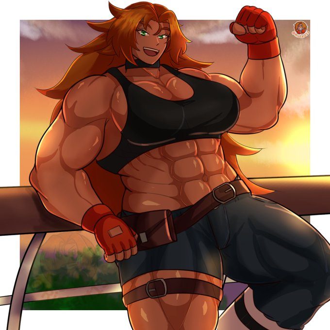 Abs, bigger female — artwork by HideriDom