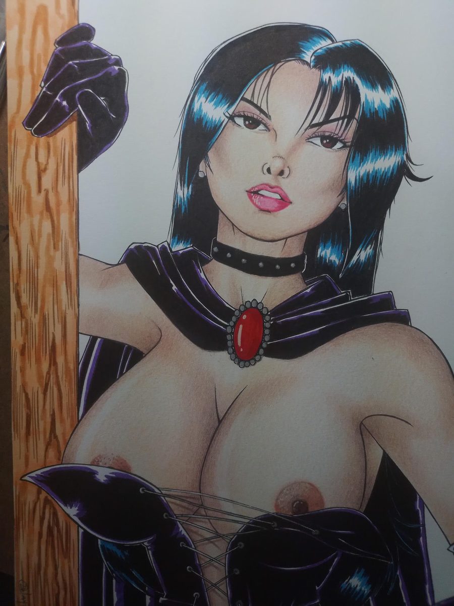 Black queen selene — artwork by hardred