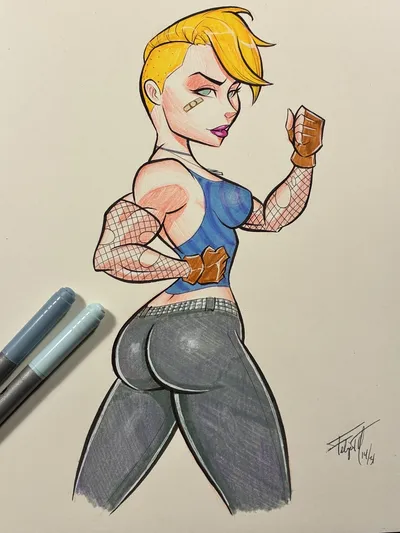 Black canary — artwork by dustshoot