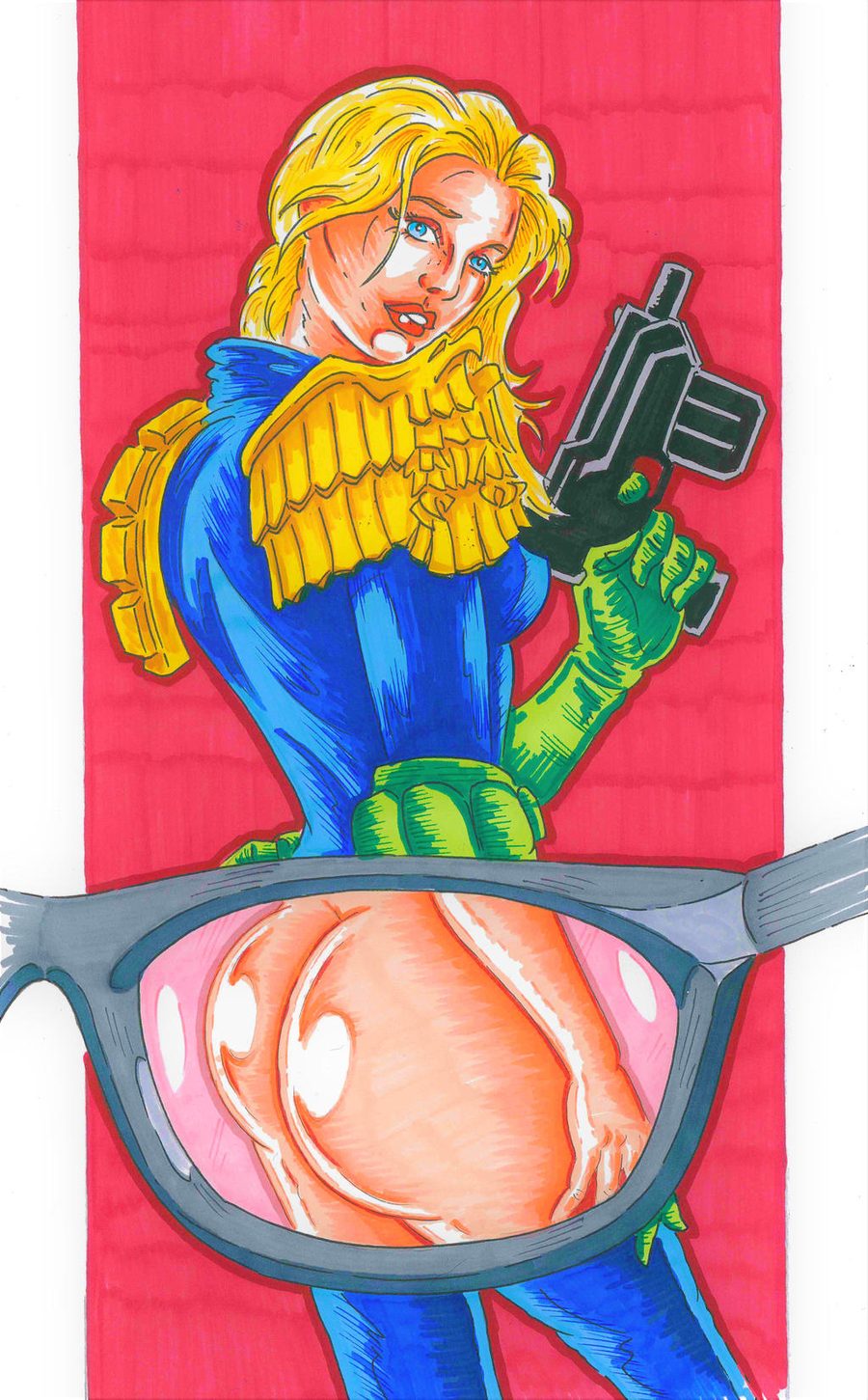 Judge anderson - artwork by dustshoot