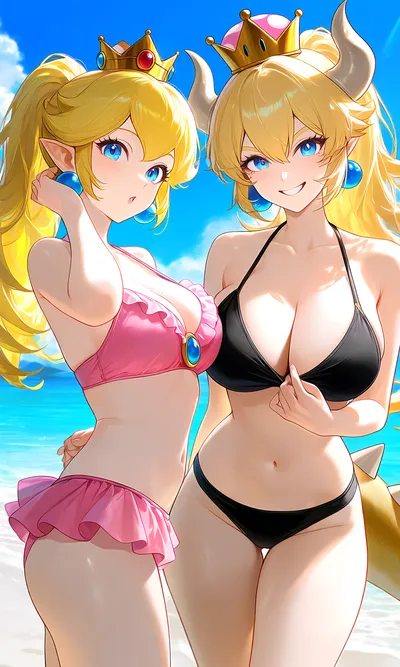 Bowsette — artwork by Celvra_Arts