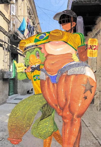 Brazilian, brazilian female — artwork by goddamnparasite