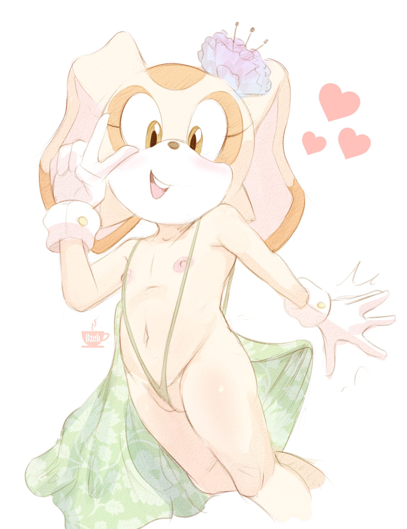 Cream the rabbit — artwork by bzeh