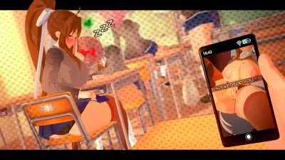 Monika (doki doki literature club) — artwork by i do things (thingsdoi)