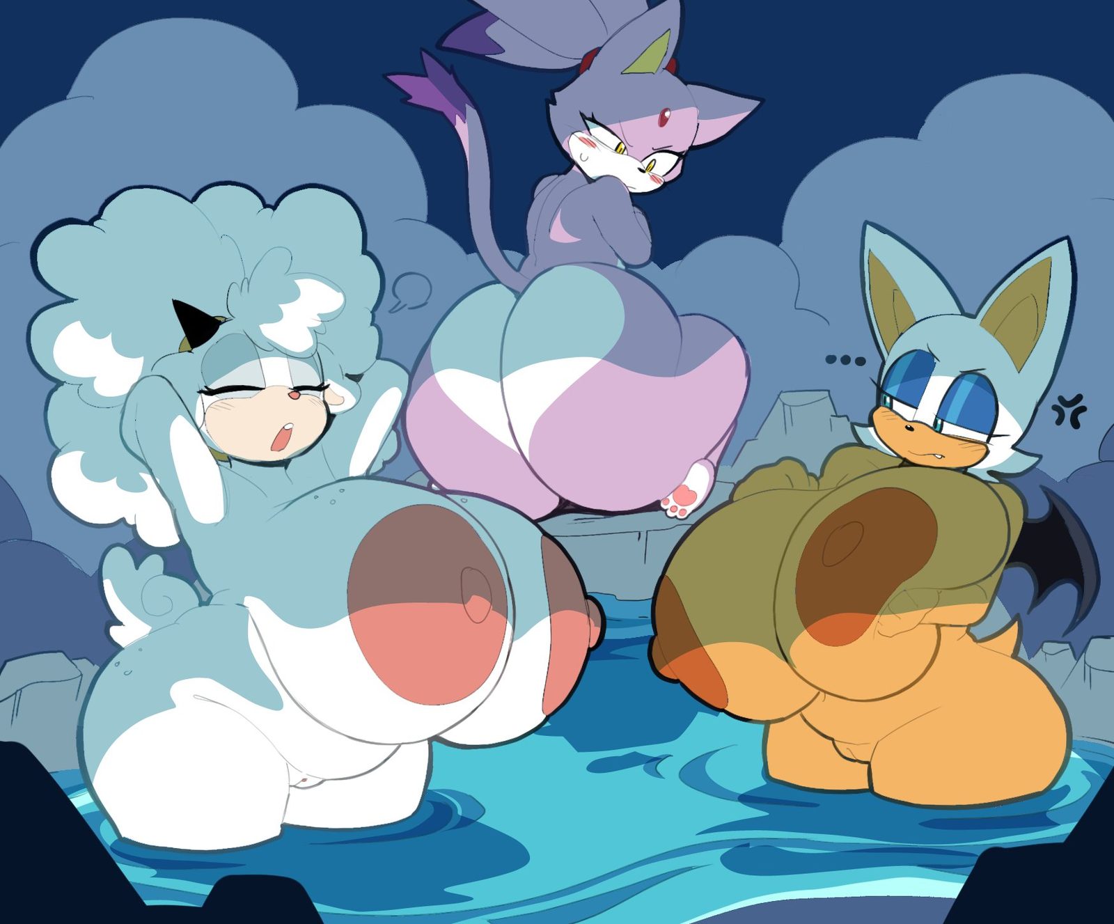 Blaze the cat — artwork by angstrom