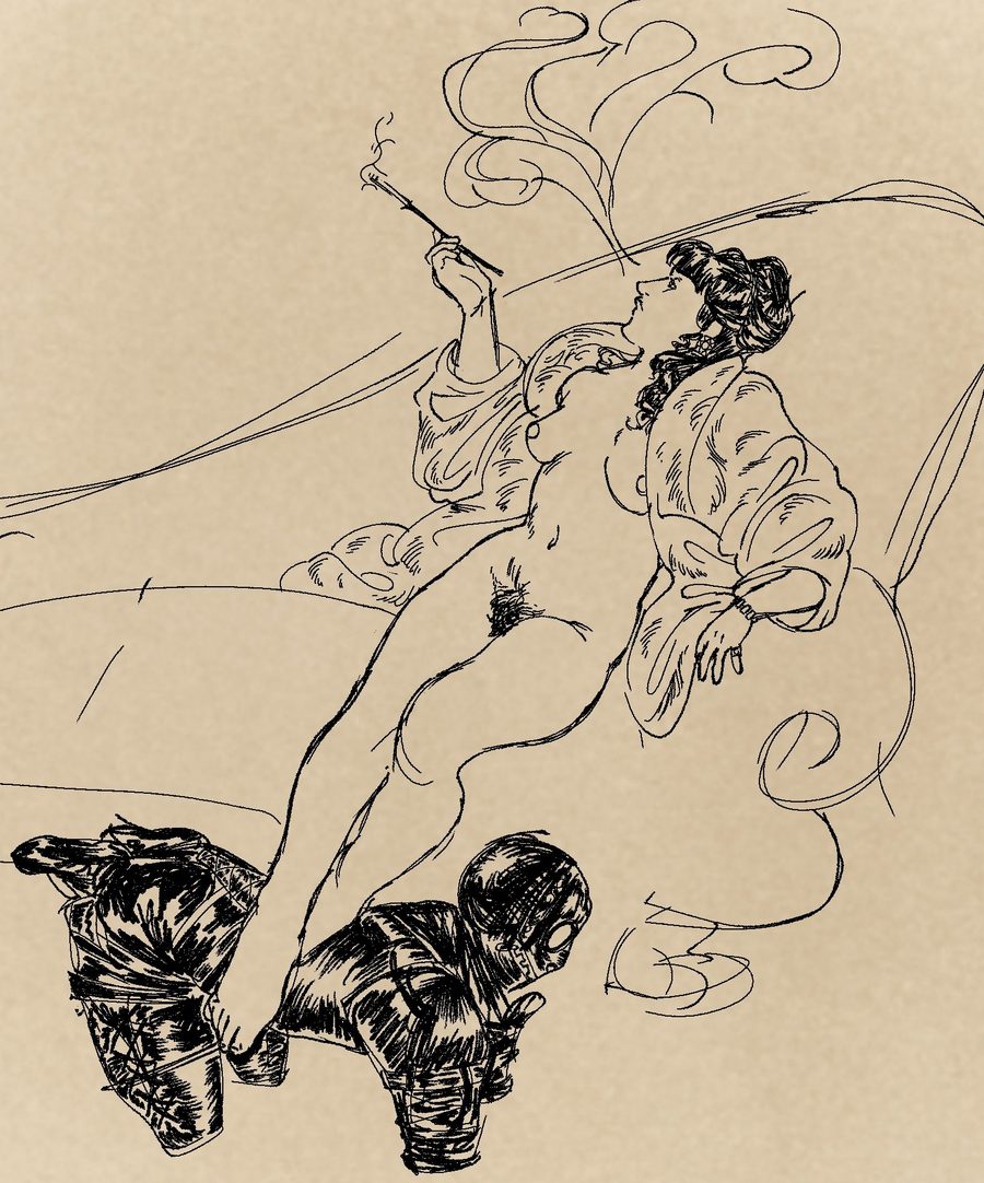 Bitchsuit, bondage - artwork by shustyrackle