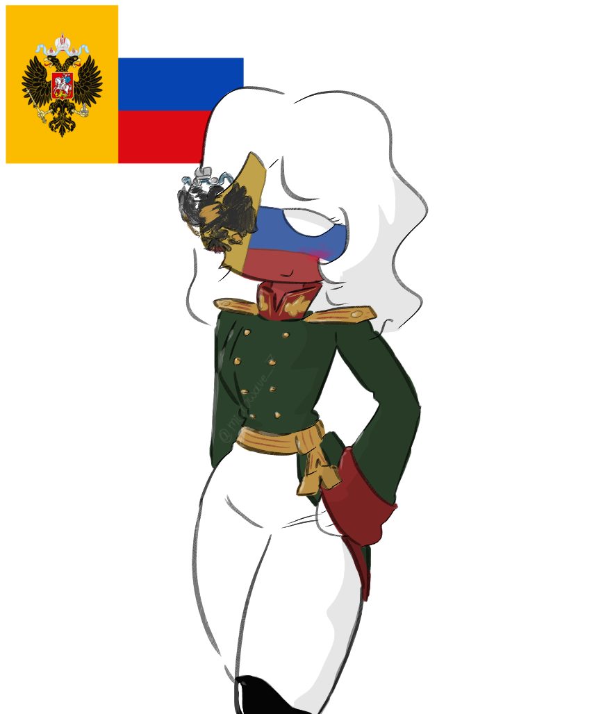 Russia (countryhumans) - artwork by Hongqi_Es9in