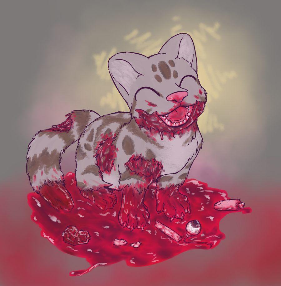 Ambiguous gender, andean mountain cat - artwork by ray karr