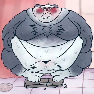 Anthro, bathroom - artwork by bot